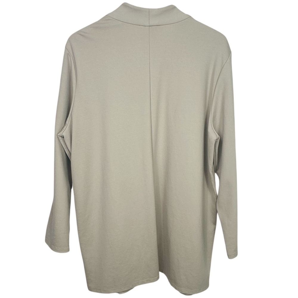 Eileen Fisher Washable Flex Ponte High Collar Jacket Cream Women's 1X - Picture 8 of 15